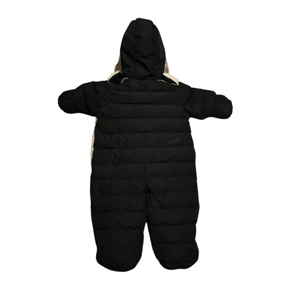 Noruk Sam Baby One-Piece Snowsuit Bunting‎ Black and Cream 12 months